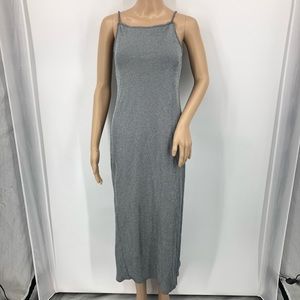 Kendall & Kylie Dress Silver Metallic Dress Medium